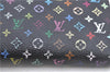 Auth LOUIS VUITTON Monogram Multicolor Zippy Wallet Purse Black M60243 LV H7859