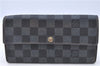 Authentic LOUIS VUITTON Damier Portefeuille Sarah Purse Wallet N61734 LV H7866