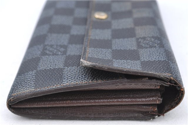 Authentic LOUIS VUITTON Damier Portefeuille Sarah Purse Wallet N61734 LV H7866