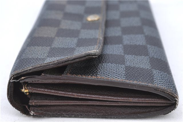 Authentic LOUIS VUITTON Damier Portefeuille Sarah Purse Wallet N61734 LV H7866