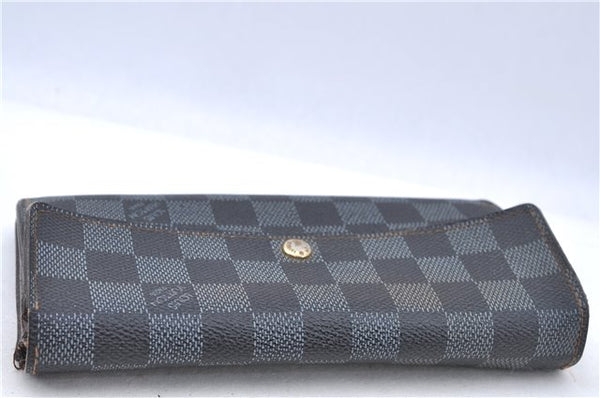 Authentic LOUIS VUITTON Damier Portefeuille Sarah Purse Wallet N61734 LV H7866