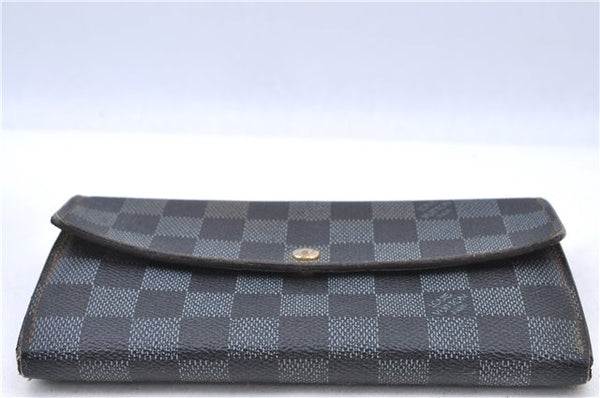 Authentic LOUIS VUITTON Damier Portefeuille Sarah Purse Wallet N61734 LV H7866