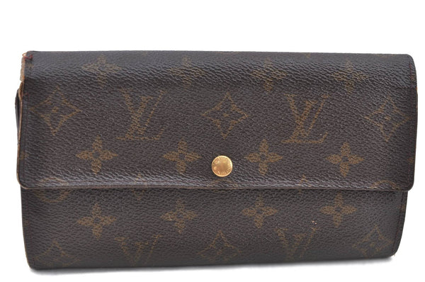 Auth LOUIS VUITTON Monogram Pochette Porte Monnaie Credit Wallet M61725 LV H7867