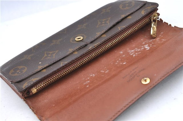 Auth LOUIS VUITTON Monogram Pochette Porte Monnaie Credit Wallet M61725 LV H7867