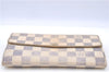 Auth LOUIS VUITTON Damier Azur Portefeuille Sarah Long Wallet N61735 LV H7868