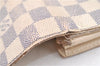 Auth LOUIS VUITTON Damier Azur Portefeuille Sarah Long Wallet N61735 LV H7868