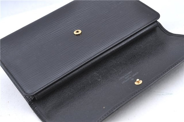 Auth LOUIS VUITTON Epi Porte Tresor International Wallet Black M63382 LV H7870