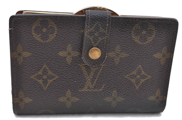 Auth LOUIS VUITTON Monogram Porte Monnaie Billets Viennois M61663 Wallet H7871