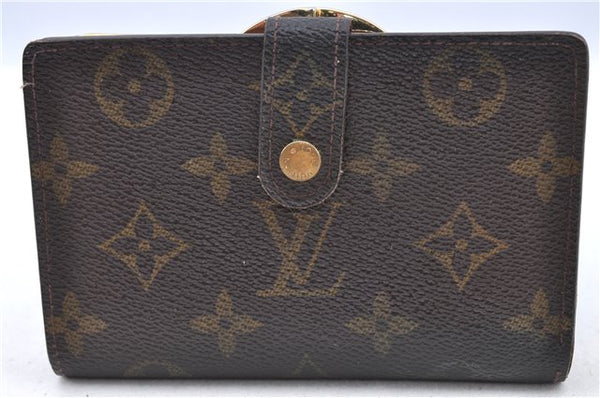 Auth LOUIS VUITTON Monogram Porte Monnaie Billets Viennois M61663 Wallet H7871