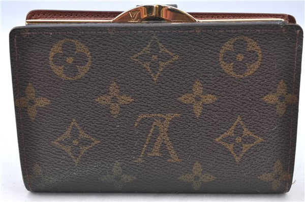 Auth LOUIS VUITTON Monogram Porte Monnaie Billets Viennois M61663 Wallet H7871