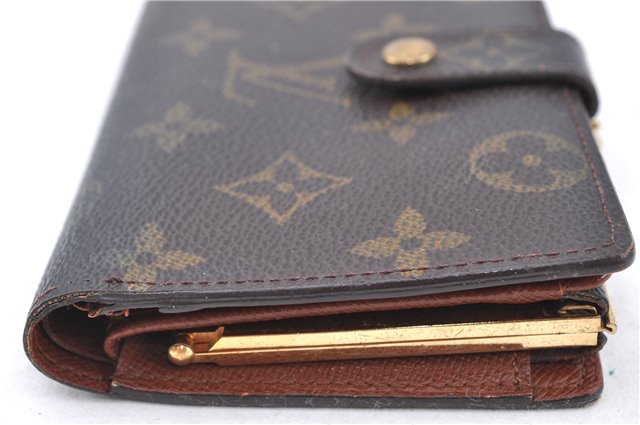 Auth LOUIS VUITTON Monogram Porte Monnaie Billets Viennois M61663 Wallet H7871