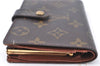 Auth LOUIS VUITTON Monogram Porte Monnaie Billets Viennois M61663 Wallet H7871