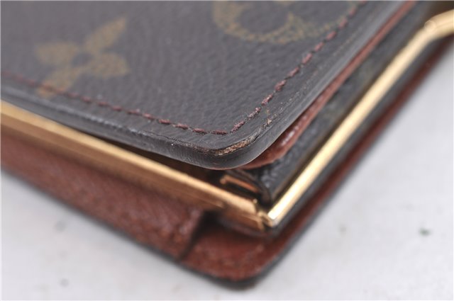 Auth LOUIS VUITTON Monogram Porte Monnaie Billets Viennois M61663 Wallet H7871