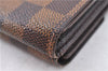 Authetic LOUIS VUITTON Damier Portefeuille Elise Bifold Wallet N61654 LV H7875