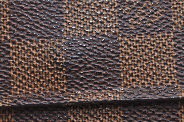 Authetic LOUIS VUITTON Damier Portefeuille Elise Bifold Wallet N61654 LV H7875