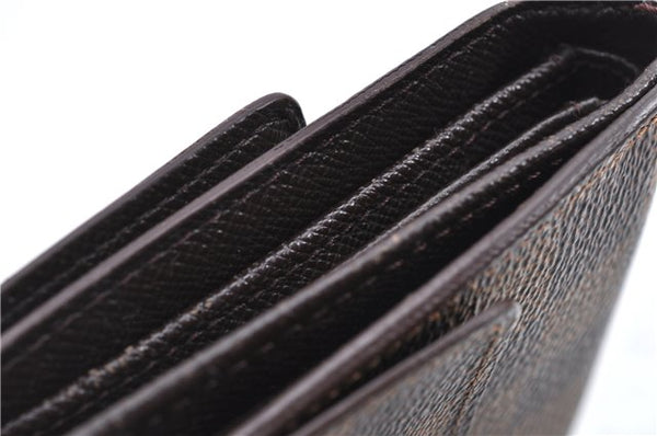 Authetic LOUIS VUITTON Damier Portefeuille Elise Bifold Wallet N61654 LV H7875