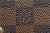 Authetic LOUIS VUITTON Damier Portefeuille Elise Bifold Wallet N61654 LV H7875