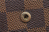 Authetic LOUIS VUITTON Damier Portefeuille Elise Bifold Wallet N61654 LV H7875