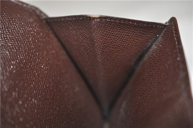 Authetic LOUIS VUITTON Damier Portefeuille Elise Bifold Wallet N61654 LV H7875