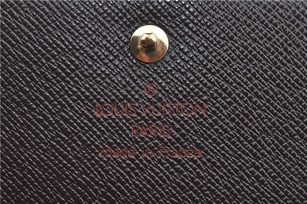 Authetic LOUIS VUITTON Damier Portefeuille Elise Bifold Wallet N61654 LV H7875