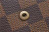Authetic LOUIS VUITTON Damier Portefeuille Elise Bifold Wallet N61654 LV H7875