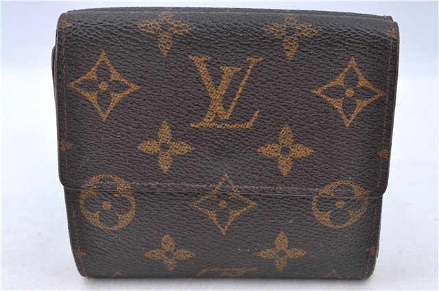 Auth LOUIS VUITTON Monogram Portefeuille Elise Bifold Wallet M61654 LV H7876