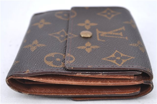 Auth LOUIS VUITTON Monogram Portefeuille Elise Bifold Wallet M61654 LV H7876