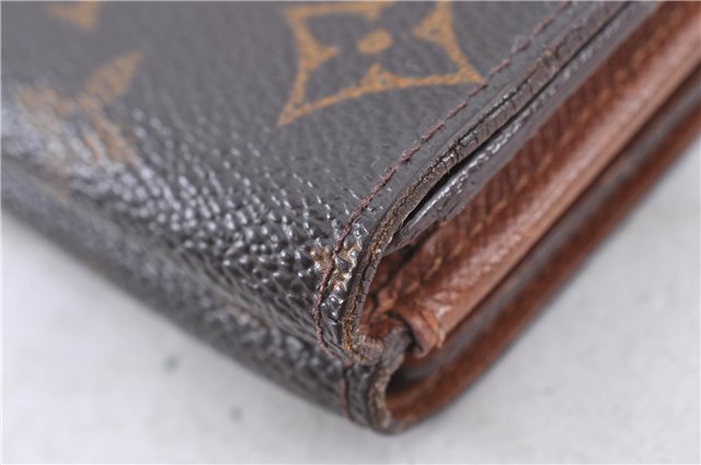 Auth LOUIS VUITTON Monogram Portefeuille Elise Bifold Wallet M61654 LV H7876