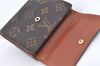 Auth LOUIS VUITTON Monogram Portefeuille Elise Bifold Wallet M61654 LV H7876