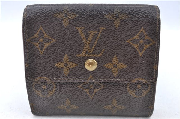 Auth LOUIS VUITTON Monogram Portefeuille Elise Bifold Wallet M61654 LV H7877