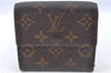 Auth LOUIS VUITTON Monogram Portefeuille Elise Bifold Wallet M61654 LV H7877