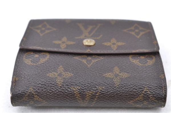 Auth LOUIS VUITTON Monogram Portefeuille Elise Bifold Wallet M61654 LV H7877