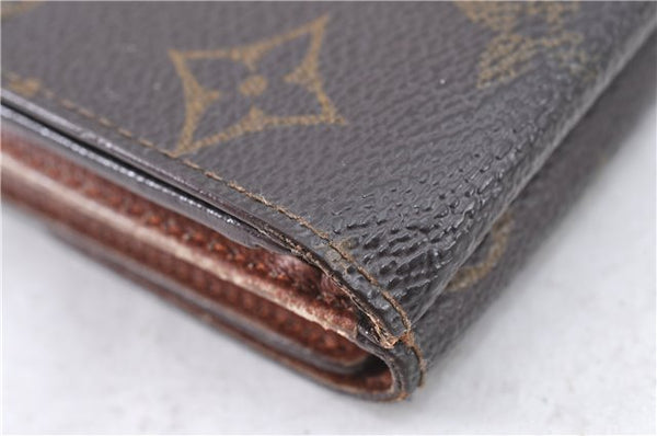 Auth LOUIS VUITTON Monogram Portefeuille Elise Bifold Wallet M61654 LV H7877