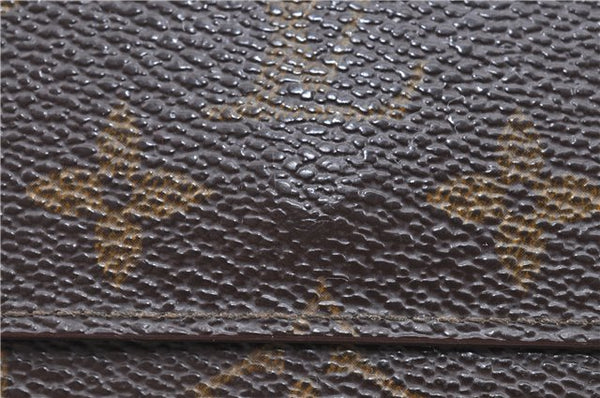 Auth LOUIS VUITTON Monogram Portefeuille Elise Bifold Wallet M61654 LV H7877