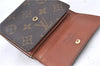 Auth LOUIS VUITTON Monogram Portefeuille Elise Bifold Wallet M61654 LV H7877