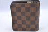 Authentic LOUIS VUITTON Damier Compact Zip Bifold Wallet Purse N61668 LV H7879