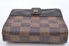 Authentic LOUIS VUITTON Damier Compact Zip Bifold Wallet Purse N61668 LV H7879