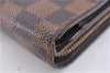 Authentic LOUIS VUITTON Damier Compact Zip Bifold Wallet Purse N61668 LV H7879