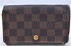 Auth LOUIS VUITTON Damier Porte Monnaie Billets Tresor Wallet N61730 LV H7884
