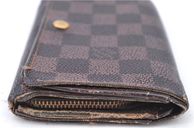 Auth LOUIS VUITTON Damier Porte Monnaie Billets Tresor Wallet N61730 LV H7884