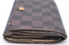 Auth LOUIS VUITTON Damier Porte Monnaie Billets Tresor Wallet N61730 LV H7884