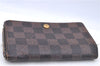 Auth LOUIS VUITTON Damier Porte Monnaie Billets Tresor Wallet N61730 LV H7884