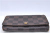 Auth LOUIS VUITTON Damier Porte Monnaie Billets Tresor Wallet N61730 LV H7884