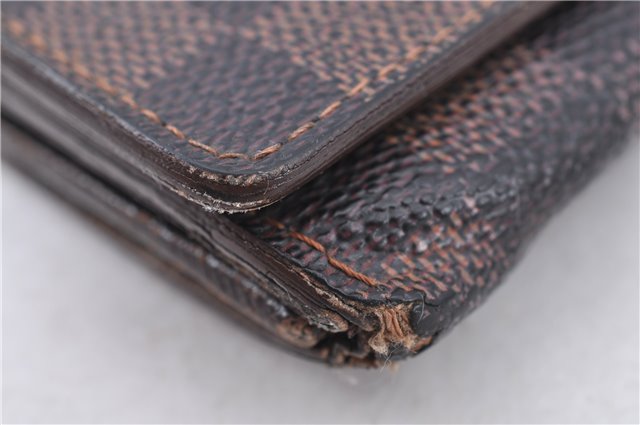 Auth LOUIS VUITTON Damier Porte Monnaie Billets Tresor Wallet N61730 LV H7884