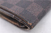 Auth LOUIS VUITTON Damier Porte Monnaie Billets Tresor Wallet N61730 LV H7884