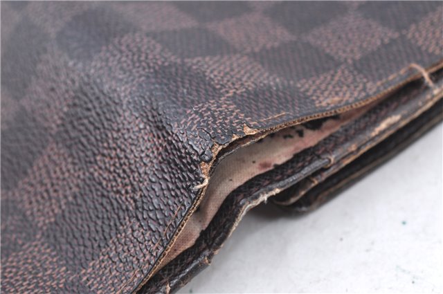 Auth LOUIS VUITTON Damier Porte Monnaie Billets Tresor Wallet N61730 LV H7884