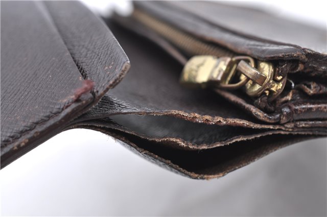 Auth LOUIS VUITTON Damier Porte Monnaie Billets Tresor Wallet N61730 LV H7884