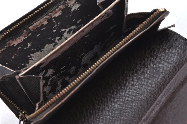 Auth LOUIS VUITTON Damier Porte Monnaie Billets Tresor Wallet N61730 LV H7884