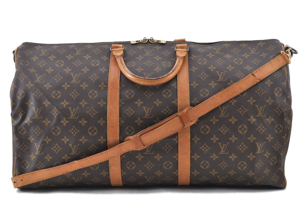 Auth LOUIS VUITTON Monogram Keepall Bandouliere 60 Boston Bag M41412 LV H7893