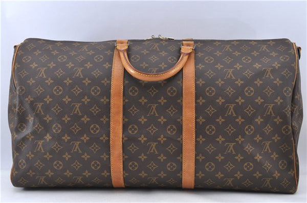 Auth LOUIS VUITTON Monogram Keepall Bandouliere 60 Boston Bag M41412 LV H7893